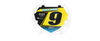 Box BMX Number Plate Graphics - Slam Yellow
