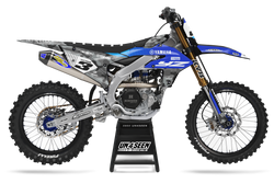 Yamaha Camo D Blue Graphic Kit - YZ YZF WR TTR PW Models | All Years