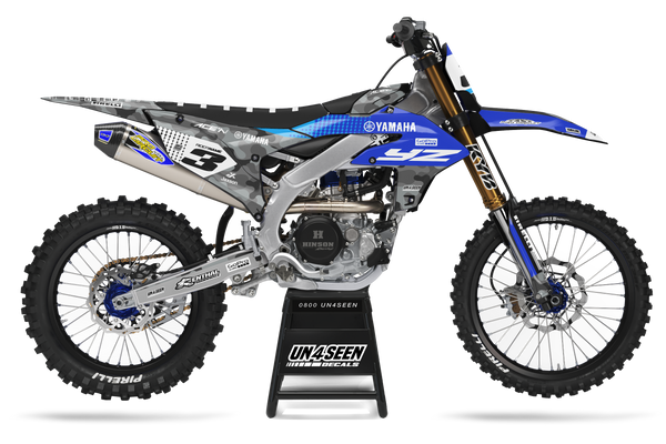 Yamaha Camo D Blue Graphic Kit - YZ YZF WR TTR PW Models | All Years