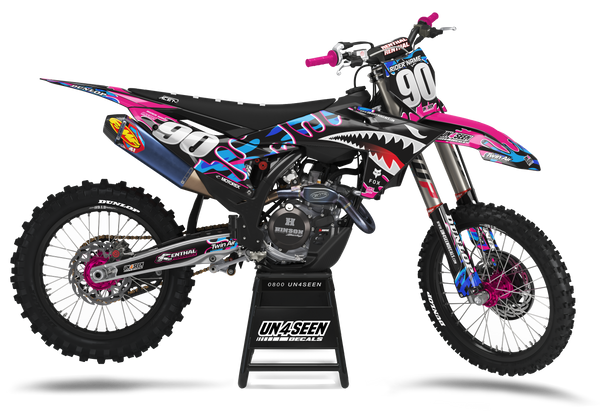 KTM Camo Shark Paint Pink Graphic Kit - SX SXF XC XCF EXC EXCF Models | All Years