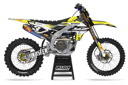 Yamaha Chase Yellow Graphic Kit - YZ YZF WR TTR PW Models | All Years