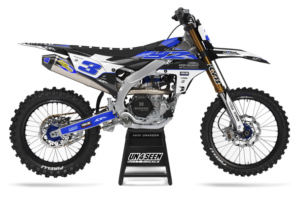 Yamaha Chomp Blue Graphic Kit - YZ YZF WR TTR PW Models | All Years