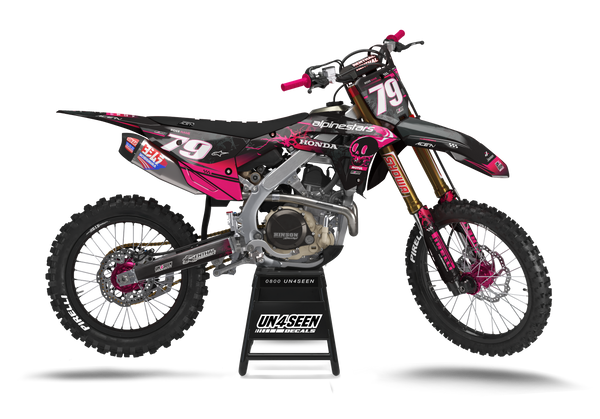 Honda Vascular Shadows Pink Graphic Kit - CRF CR XR Models | All Years