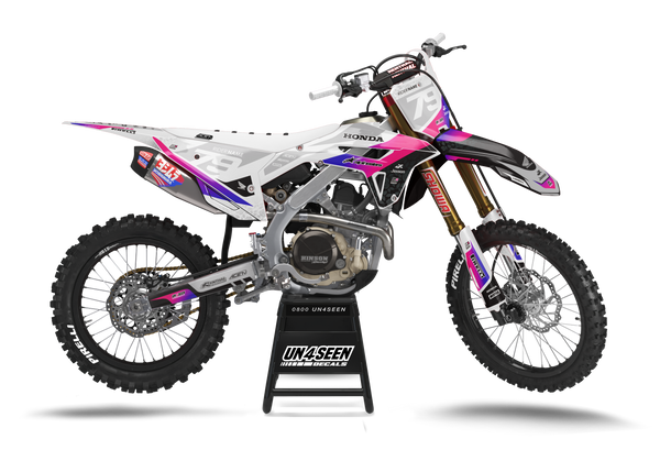 Honda Wild Blocks Pink Graphic Kit - CRF CR XR Models | All Years
