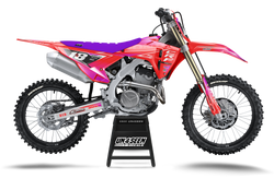 Honda Fluid Apex Red Purple Graphic Kit - CRF CR XR Models | All Years