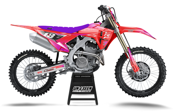 Honda Fluid Apex Red Purple Graphic Kit - CRF CR XR Models | All Years