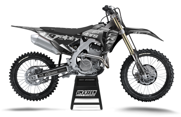 Honda Racer Graphite Grey Graphic Kit - CRF CR XR Models | All Years