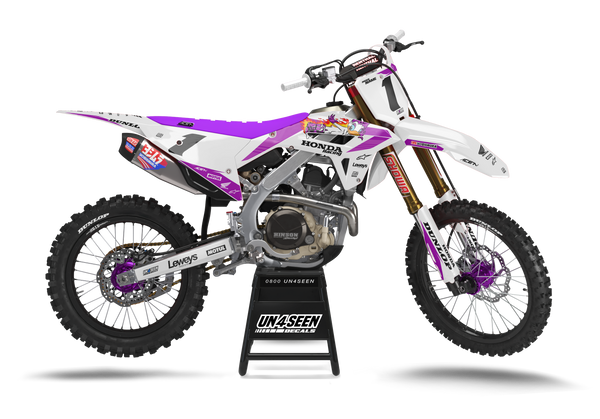 Honda Ruby Quick Quack Purple Graphic Kit - CRF CR XR Models | All Years