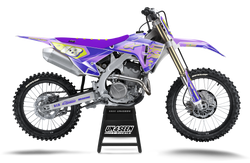 Honda Supertech Scenz Purple Graphic Kit - CRF CR XR Models | All Years
