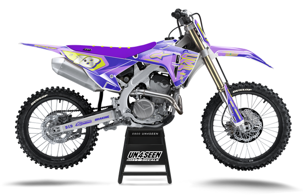 Honda Supertech Scenz Purple Graphic Kit - CRF CR XR Models | All Years