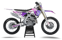 Honda Supertech Vista Purple White Graphic Kit - CRF CR XR Models | All Years