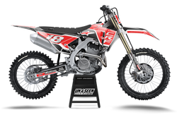 Honda Supertech Vista Red Graphic Kit - CRF CR XR Models | All Years