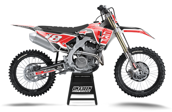 Honda Supertech Vista Red Graphic Kit - CRF CR XR Models | All Years