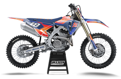 Honda Supertech Yolvista Orange Blues Graphic Kit - CRF CR XR Models | All Years