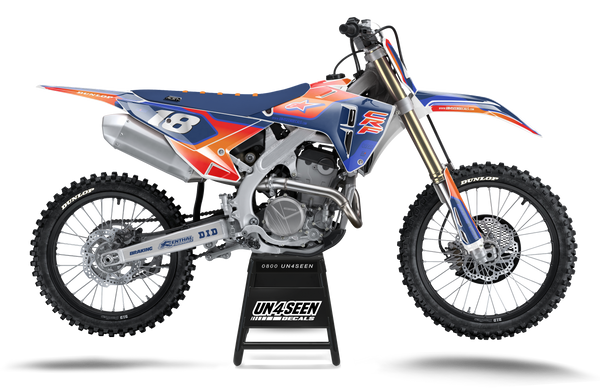 Honda Supertech Yolvista Orange Blues Graphic Kit - CRF CR XR Models | All Years