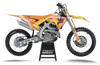 Honda Graphics Kit - Techstar Nomur Orange Pink