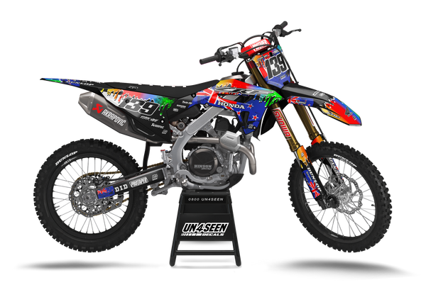 Honda Abstract Flags Graphic Kit - CRF CR XR Models | All Years