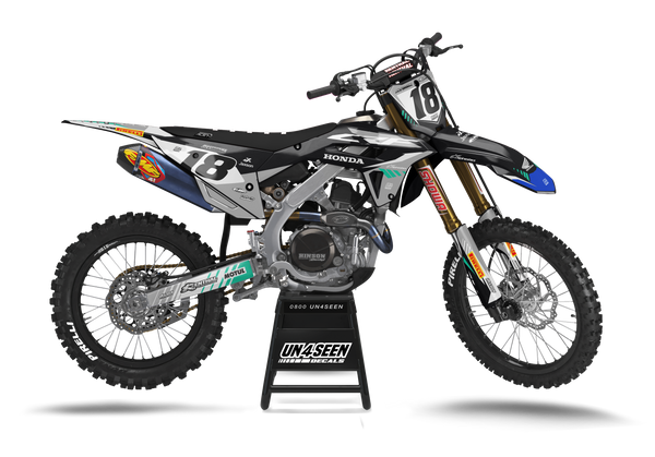 Honda Archie Black Graphic Kit - CRF CR XR Models | All Years