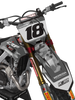 Honda Graphics Kit - Camo D Grey