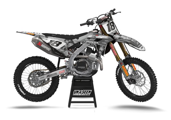 Honda Camo D Grey Graphic Kit - CRF CR XR Models | All Years