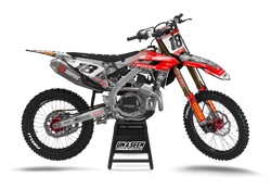 Honda Camo D Red Graphic Kit - CRF CR XR Models | All Years