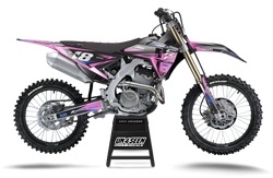 Honda Fluid Black Pink Graphic Kit - CRF CR XR Models | All Years