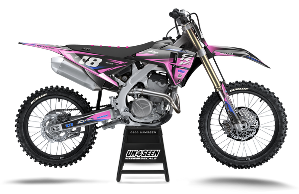 Honda Fluid Black Pink Graphic Kit - CRF CR XR Models | All Years