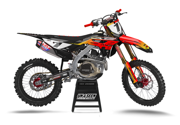 Honda French Fade Graphic Kit - CRF CR XR Models | All Years