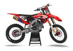 Honda Gleam Red Graphic Kit - CRF CR XR Models | All Years