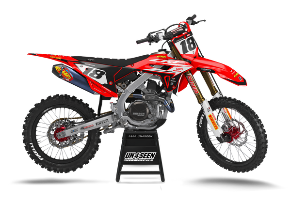 Honda Gleam Red Graphic Kit - CRF CR XR Models | All Years