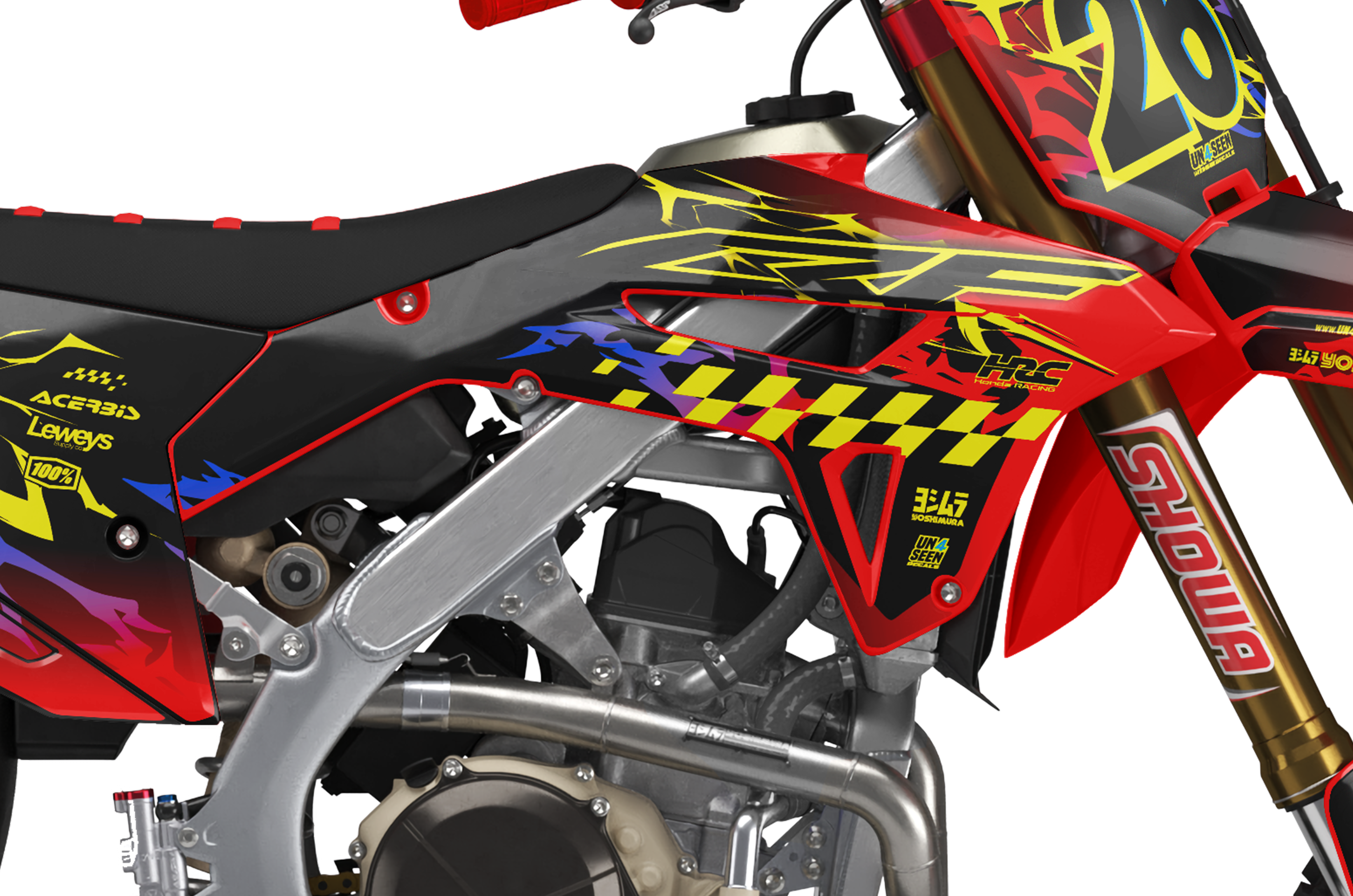 Honda Graphics Kit - Lightwood Yellow New Zealand