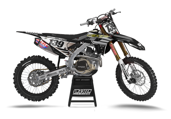 Honda Nippys Black Graphic Kit - CRF CR XR Models | All Years