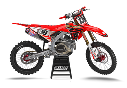 Honda Nippys Red Graphic Kit - CRF CR XR Models | All Years