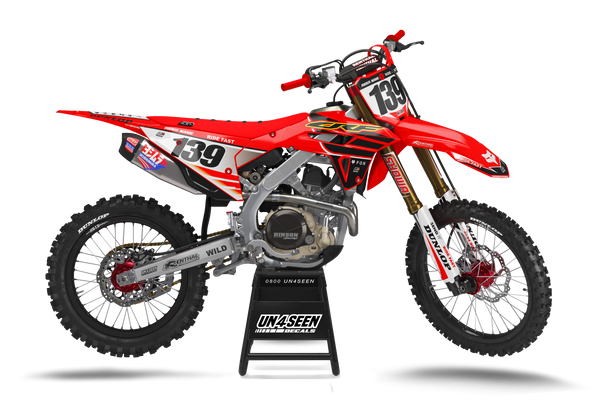 Honda Nippys Red Graphic Kit - CRF CR XR Models | All Years