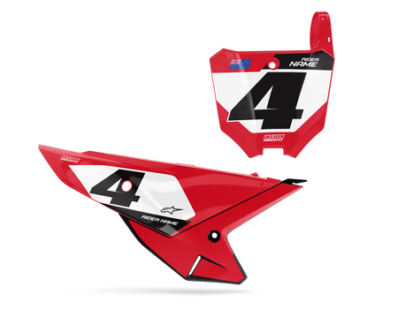Honda Number Background Decals - Onu