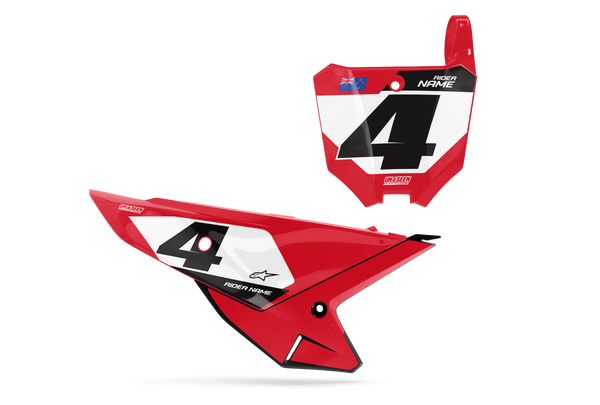 Honda Onu Number Plate Background Decals - CRF CR XR Models | All Years