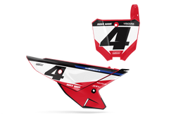 Honda Qute Number Plate Background Decals - CRF CR XR Models | All Years