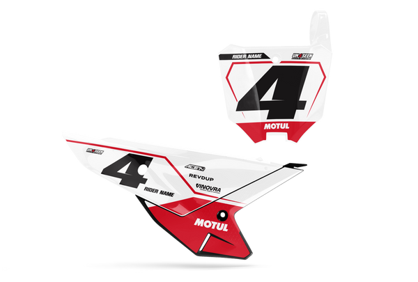 Honda Cali Number Plate Background Decals - CRF CR XR Models | All Years