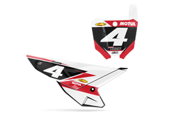 Honda Flp Number Plate Background Decals - CRF CR XR Models | All Years