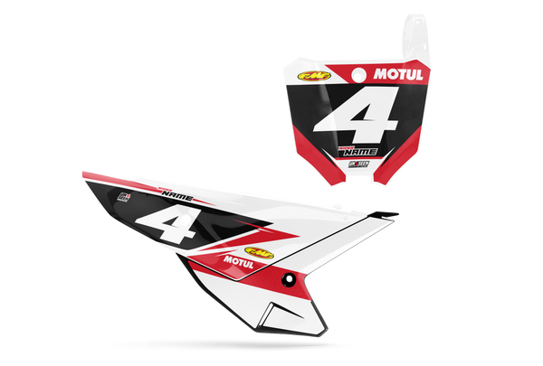 Honda Flp Number Plate Background Decals - CRF CR XR Models | All Years