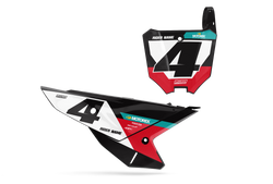 Honda Nite Number Plate Background Decals - CRF CR XR Models | All Years