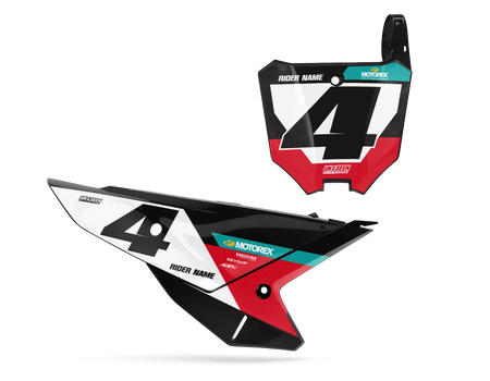 Honda Number Background Decals - Nite