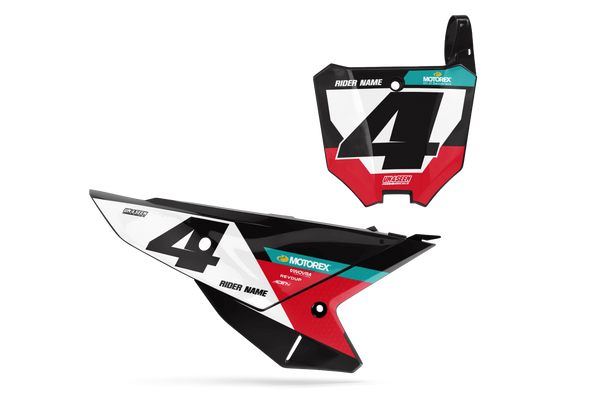 Honda Nite Number Plate Background Decals - CRF CR XR Models | All Years