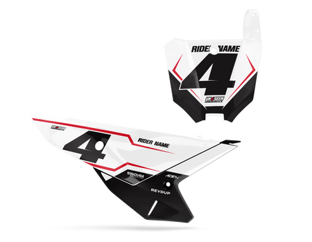 Honda Number Background Decals - Strine