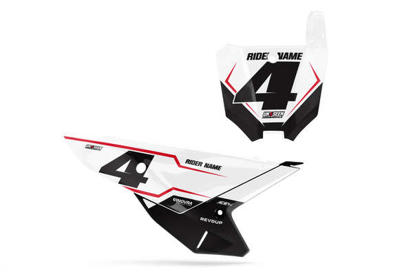 Honda Strine Number Plate Background Decals - CRF CR XR Models | All Years