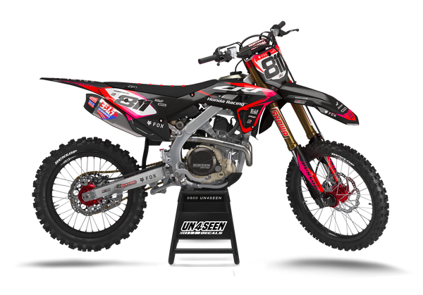 Honda Patt Red Graphic Kit - CRF CR XR Models | All Years