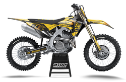 Honda Racer Riway Yellow Graphic Kit - CRF CR XR Models | All Years