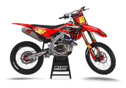 Honda Kirk Red Graphic Kit - CRF CR XR Models | All Years