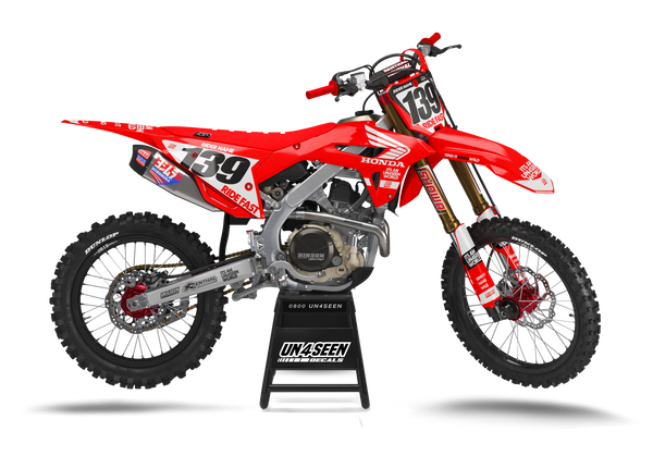 Honda Ride Fast Red Graphic Kit - CRF CR XR Models | All Years