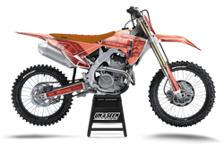 Honda Racer Riway Peach Graphic Kit - CRF CR XR Models | All Years